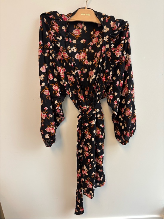 A.L.C. Dresses & Skirts - Floral Wrap Mini Dress with Belt